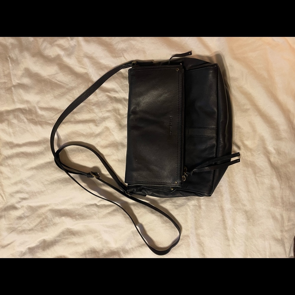 Lucky Brand Black Leather Crossbody Purse